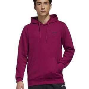 adidas Men's Feel Cozy Pullover Hoodie Kangaroo Pockets Stretch Purple Size XL